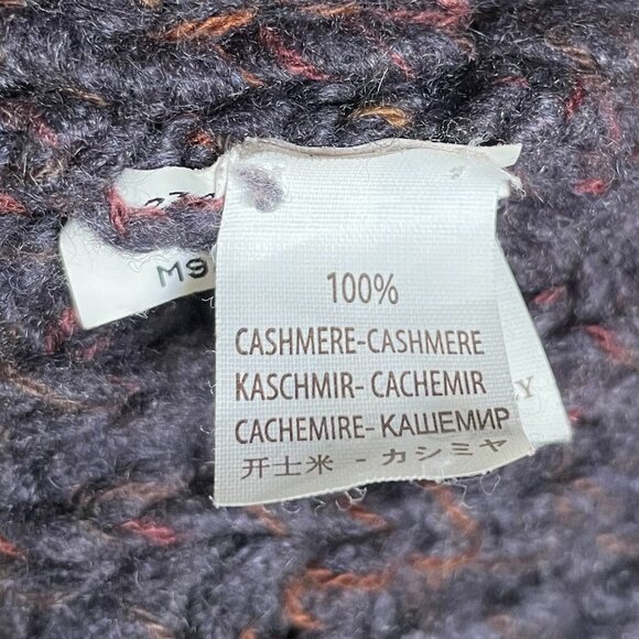 Brunello Cucinelli Chunky Knit Cashmere Sweater Purple - Picture 6 of 8